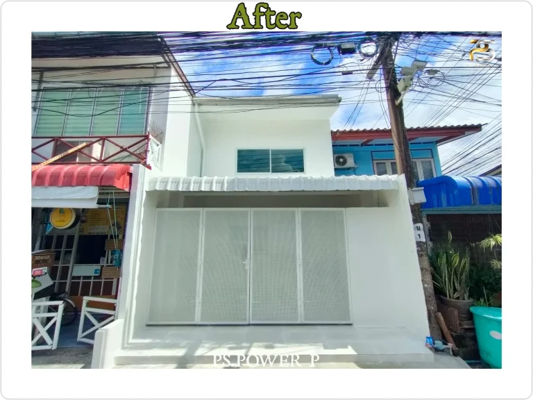 ด้านหน้าทาวน์เฮาส์หลังรีโนเวต - เขตหลักสี่ กรุงเทพมหานคร
